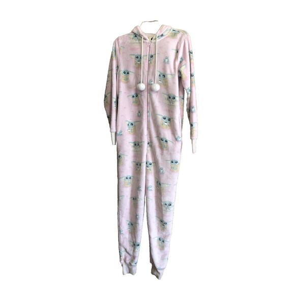 Munki Munki Women's Hooded Pockets One Piece Pajama Star Wars Front Zipper Small - Picture 2 of 16